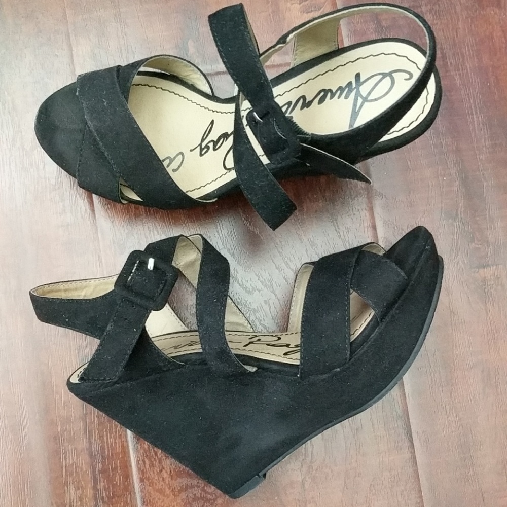 American Rag Black Wedges